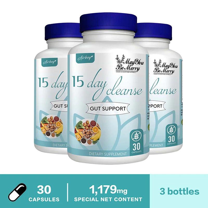 15 Day Cleanse and Detox - Supports Gut Health, Improves Digestion, Metabolism and Promotes Weight Management