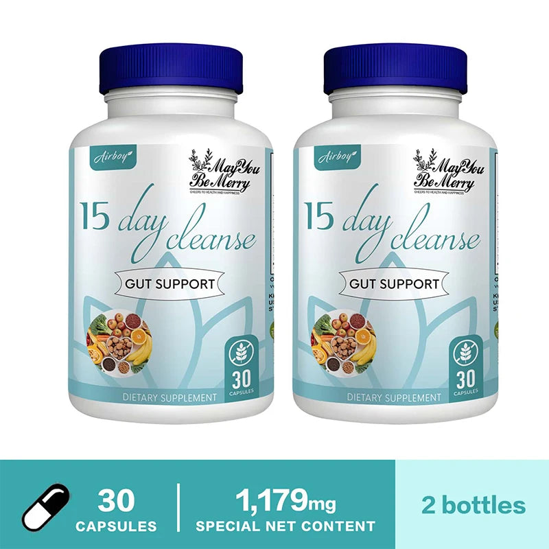15 Day Cleanse and Detox - Supports Gut Health, Improves Digestion, Metabolism and Promotes Weight Management