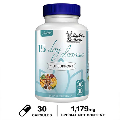 15 Day Cleanse and Detox - Supports Gut Health, Improves Digestion, Metabolism and Promotes Weight Management